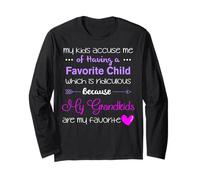 My Grandkids are My Favorite Funny Grandma Long Sleeve T-Shirt