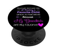 My Grandkids Are My Favorite Funny Grandma PopSockets Adhesive PopGrip