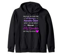 My Grandkids Are My Favorite Funny Grandma Zip Hoodie