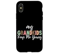 My Grandkids Keep Me Young Grandma Jokes Mother's Day Granny Case for iPhone X/XS
