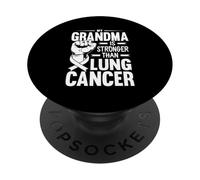 My Grandma Is Stronger Than Lung Cancer Awareness PopSockets Adhesive PopGrip