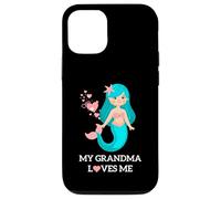 My Grandma Loves Me Cute Mermaid Sea Hearts Case for iPhone 12/12 Pro