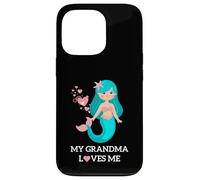 My Grandma Loves Me Cute Mermaid Sea Hearts Case for iPhone 13 Pro
