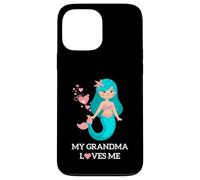 My Grandma Loves Me Cute Mermaid Sea Hearts Case for iPhone 13 Pro Max