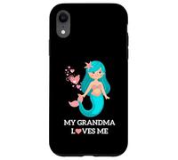 My Grandma Loves Me Cute Mermaid Sea Hearts Case for iPhone XR