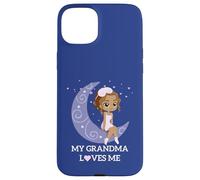 My Grandma Loves Me Cute Moon Sleepy Girl Graphic Case for iPhone 15 Plus