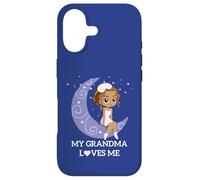 My Grandma Loves Me Cute Moon Sleepy Girl Graphic Case for iPhone 17