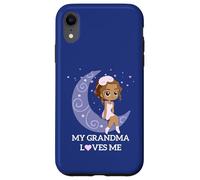 My Grandma Loves Me Cute Moon Sleepy Girl Graphic Case for iPhone XR
