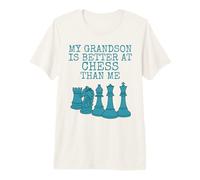 My Grandson is Better At Chess Than Me, Grandad Premium T-Shirt