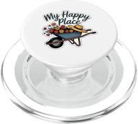 My Graphic Gardening Wheelbarrow Straw Hat Nature PopSockets PopGrip for MagSafe