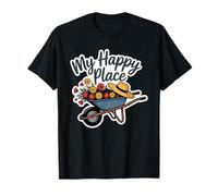 My Graphic Gardening Wheelbarrow Straw Hat Nature T-Shirt