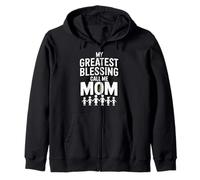 My Greatest Blessing Call Me Mom Funny Mom Life Zip Hoodie