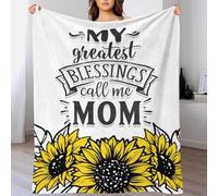 My Greatest Blessing Fleece Christmas Blanket Soft Personalised Fleece Blanket Travel for Lover Hubby Wifey Women Men 40x50inch(100x130cm)