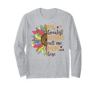 My Greatest Blessings Call Me Gege Sunflower Mother's Day Long Sleeve T-Shirt