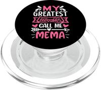 My Greatest Blessings Call Me Mema Grandma PopSockets PopGrip for MagSafe
