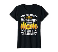 My Greatest Blessings Call Me Mom and Grammie Sunflower T-Shirt