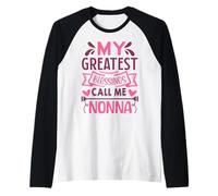 My Greatest Blessings Call Me Nonna Grandma Raglan Baseball Tee