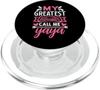 My Greatest Blessings Call Me Yaya Grandma PopSockets PopGrip for MagSafe