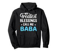 My Greatest Blessings Calls Me Baba Happy Father's Day Pullover Hoodie