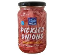 My Greek Pickles - Pickled Onions 2 x 330g (Total 660g) | Crunchy Onions in Vinegar Brine | Tangy, Sweet & Savoury, Vegan, Gluten-Free