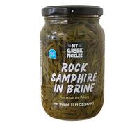 My Greek Pickles - Rock Samphire in Brine 2 x 340g (Total 680g) | Natural, Vegan, Gluten-Free
