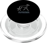 My Greyhound Is My Soulmate Pet Lover Greyhound Racing PopSockets PopGrip for MagSafe