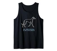 My Greyhound is My Soulmate Pet Lover Greyhound Racing Tank Top