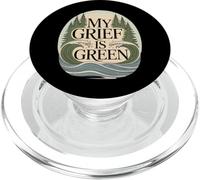 My Grief Is Green Environmentalist Climate Anxiety PopSockets PopGrip for MagSafe