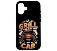 My Grill Has More Miles On It Than My Car BBQ Pitmaster Case for iPhone 16