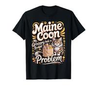My Grocery Budget Has a Maine Coon Problem Cat Lover Value Graphic T-Shirt
