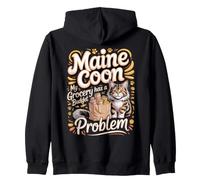 My Grocery Budget Has a Maine Coon Problem Cat Lover Zip Hoodie