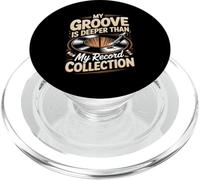 My Groove Is Deeper Than My Record Collection Vinyl Lover PopSockets PopGrip for MagSafe