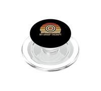 My Group Therapy Shooting Range Funny Target Retro Sunset PopSockets PopGrip for MagSafe