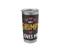 My Grumpy Loves Me for Wife of Sarcastic Husband Stainless Steel Insulated Tumbler