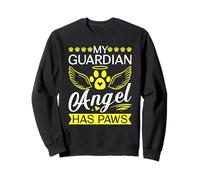 My Guardian Angel has Paws Rainbow Bridge Cat Lover Sweatshirt