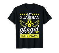 My Guardian Angel has Paws Rainbow Bridge Cat Lover T-Shirt