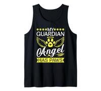 My Guardian Angel has Paws Rainbow Bridge Cat Lover Tank Top