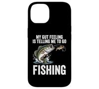 My Gut Feeling Is Telling Me To Go Fishing Funny Fisherman Case for iPhone 14