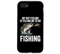 My Gut Feeling Is Telling Me To Go Fishing Funny Fisherman Case for iPhone SE (2020) / 7/8