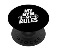 My Gym My Rules Fitness Workout Motivation Quote PopSockets Adhesive PopGrip
