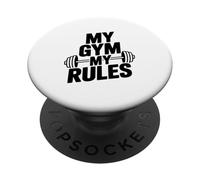 My Gym My Rules Fitness Workout Motivation Quote PopSockets Adhesive PopGrip