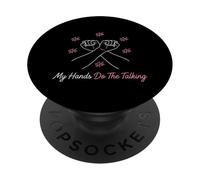 My Hands Do The Talking Non Verbal Awareness Sign PopSockets Adhesive PopGrip