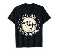 My Hands May Be Dirty But My Money Is Clean Men Automotive T-Shirt