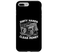 My Hands May Be Dirty My Money Is Clean Farmer Men Tractor Case for iPhone 7 Plus/8 Plus
