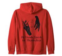 My Hands Speak for Themselves Deaf ASL Expression Design Zip Hoodie