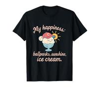 My Happiness: Ballparks, Sunshine & Ice Cream T-Shirt