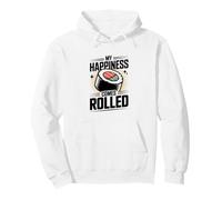 My Happiness Comes Rolled Funny Sushi Japanese Food Lover Pullover Hoodie