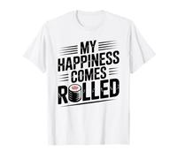 My Happiness Comes Rolled Funny Sushi Lover T-Shirt