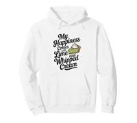 My Happiness Comes With Lime And Whipped Cream Key Lime Pie Pullover Hoodie