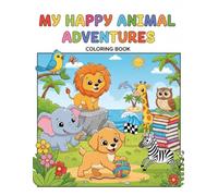My happy Animal Adventures colouring book